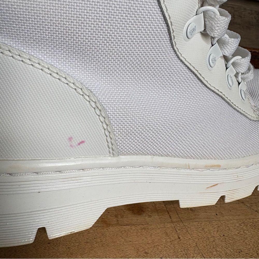 Dr. Martens White High-Top Boots Women's sz 8 preworn see pix for blemishes - Picture 11 of 15